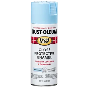 12 OZ Stops Rust Protective Enamel Spray Paint - Gloss Harbor Blue