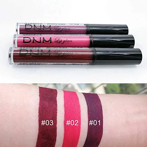 3Pcs Rose, Scarlet & Purple Matte 24-hour Liquid Lipstick Set