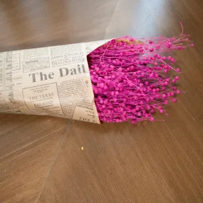Amora Fax Dried Flower Bunch - Pink