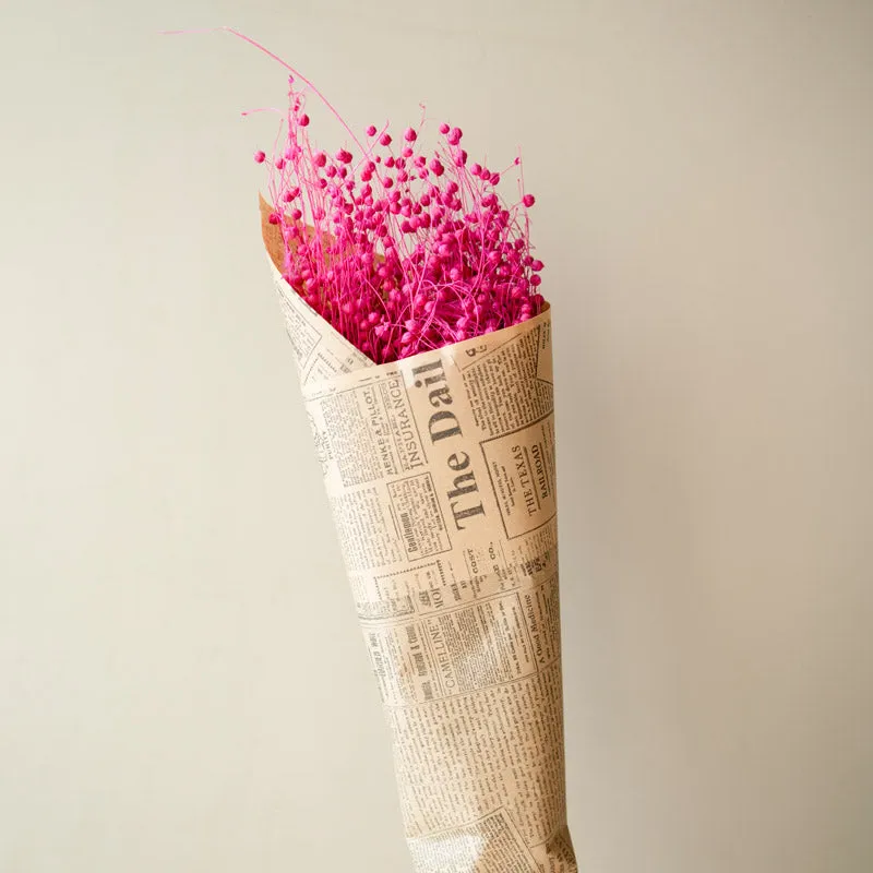 Amora Fax Dried Flower Bunch - Pink