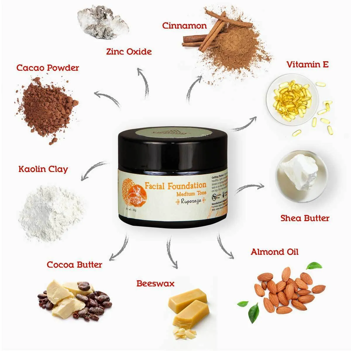 Ayurvedic Facial Foundation Medium Tone