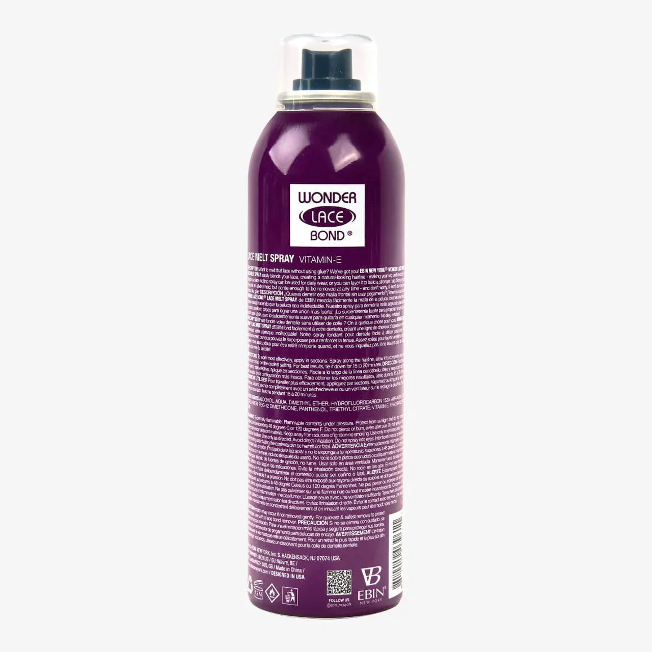 Ebin New York Wonder Lace Bond Lace Melt Aerosol Spray (Vitamin E) - UK Shipping Only