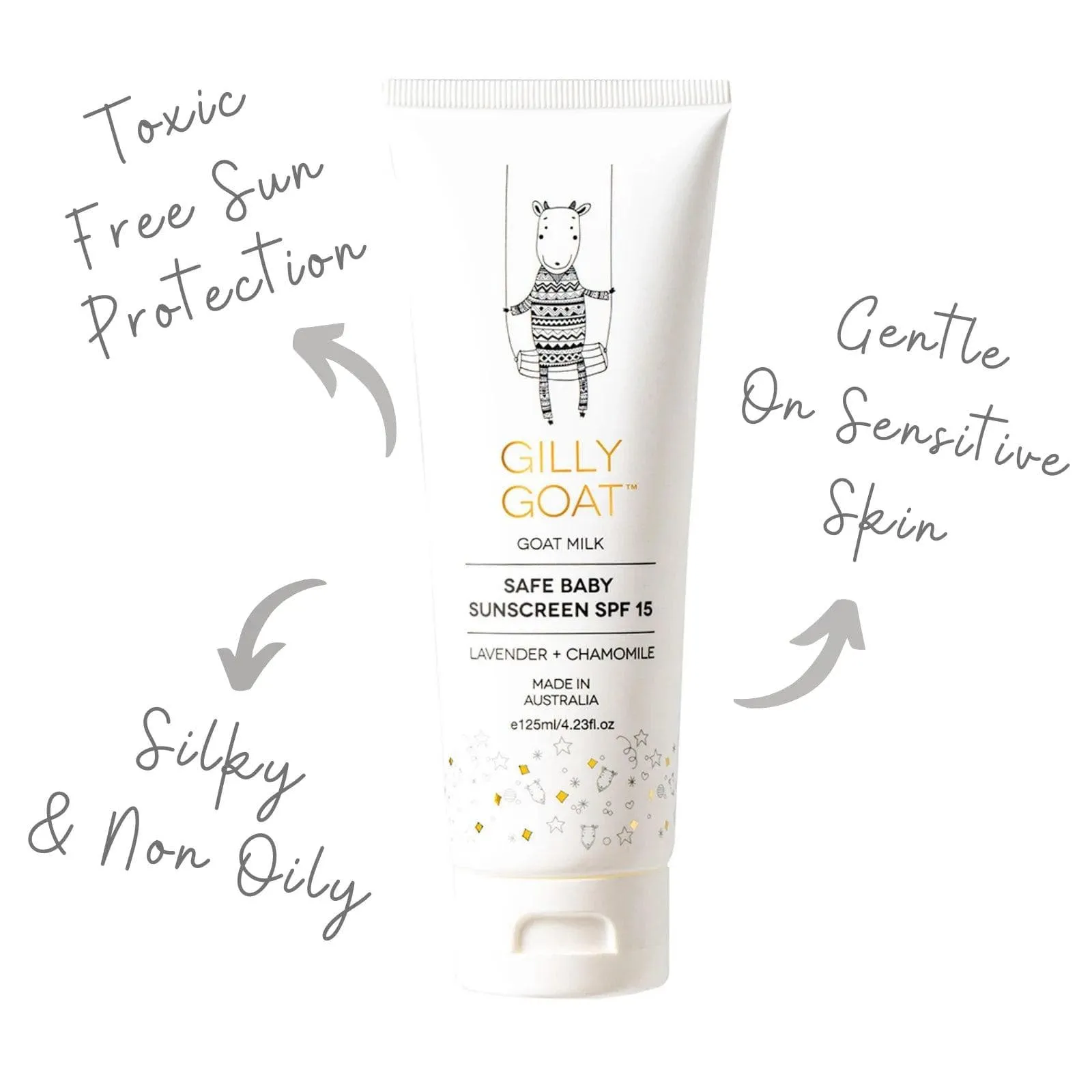 Gilly Goat Safe Baby Sunscreen SPF 15 125ml