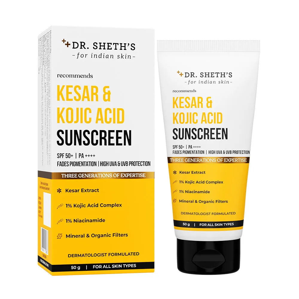 Kesar & Kojic Acid Sunscreen - 50g