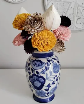 Luna Sholapith DIY Flower Bunch | Vase Not Included | 11 Flower Heads