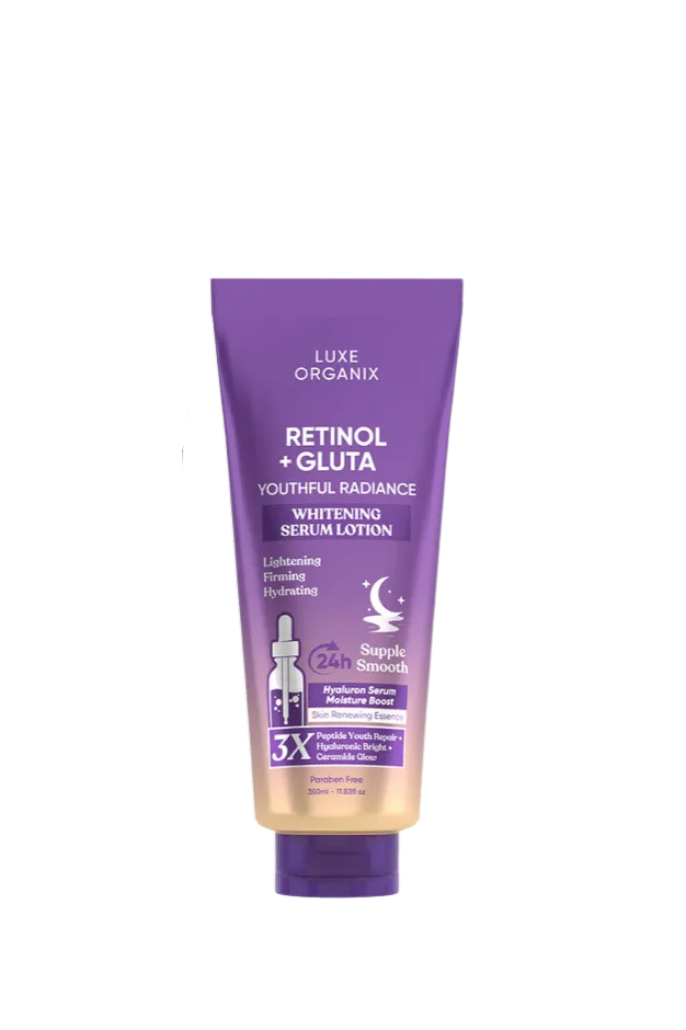 Luxe Organix Retinol   Gluta Whitening Serum Lotion (350ml)