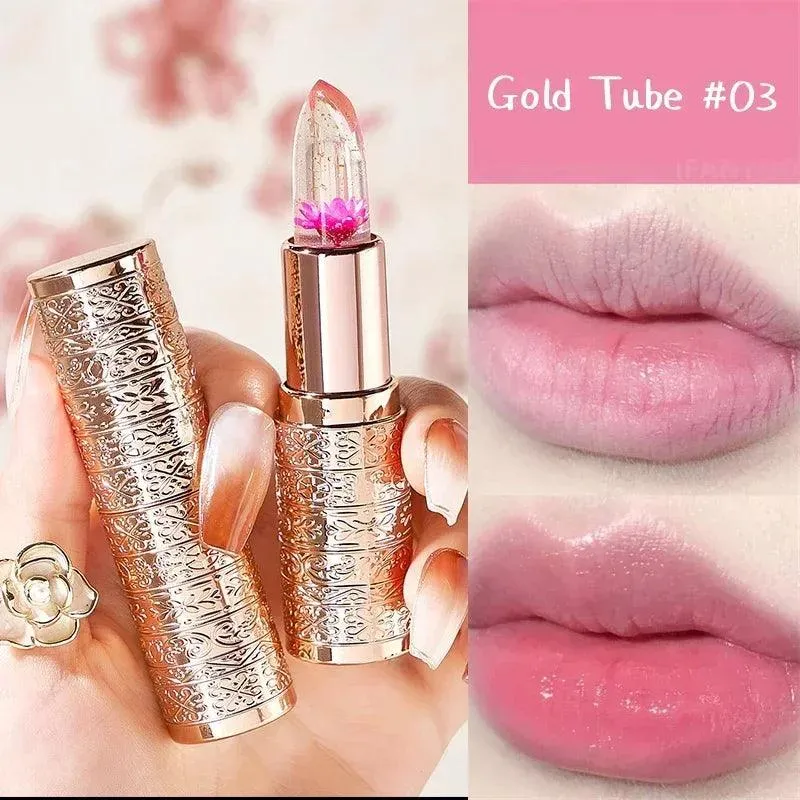 Moisturizing Flower Lip Balm: Color-Changing Jelly for Hydrated Lips