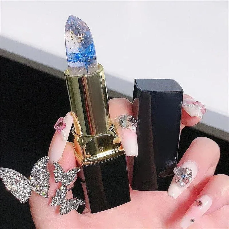 Moisturizing Flower Lip Balm: Color-Changing Jelly for Hydrated Lips
