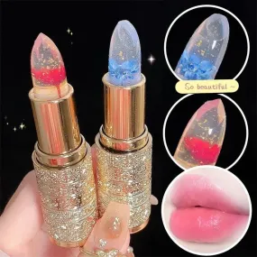 Moisturizing Flower Lip Balm: Color-Changing Jelly for Hydrated Lips