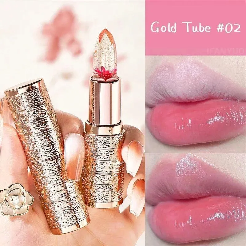 Moisturizing Flower Lip Balm: Color-Changing Jelly for Hydrated Lips