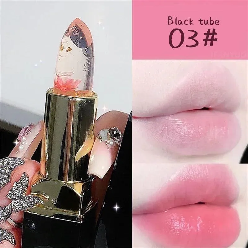 Moisturizing Flower Lip Balm: Color-Changing Jelly for Hydrated Lips
