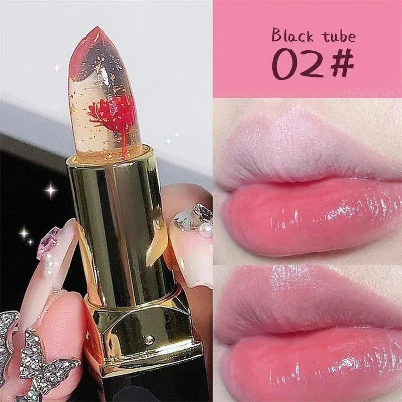 Moisturizing Flower Lip Balm: Color-Changing Jelly for Hydrated Lips