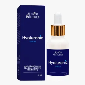 Nourish & Flourish Hyaluronic Serum - Hydrating Skin Tightening Serum