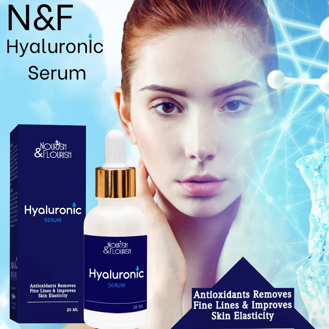 Nourish & Flourish Hyaluronic Serum - Hydrating Skin Tightening Serum