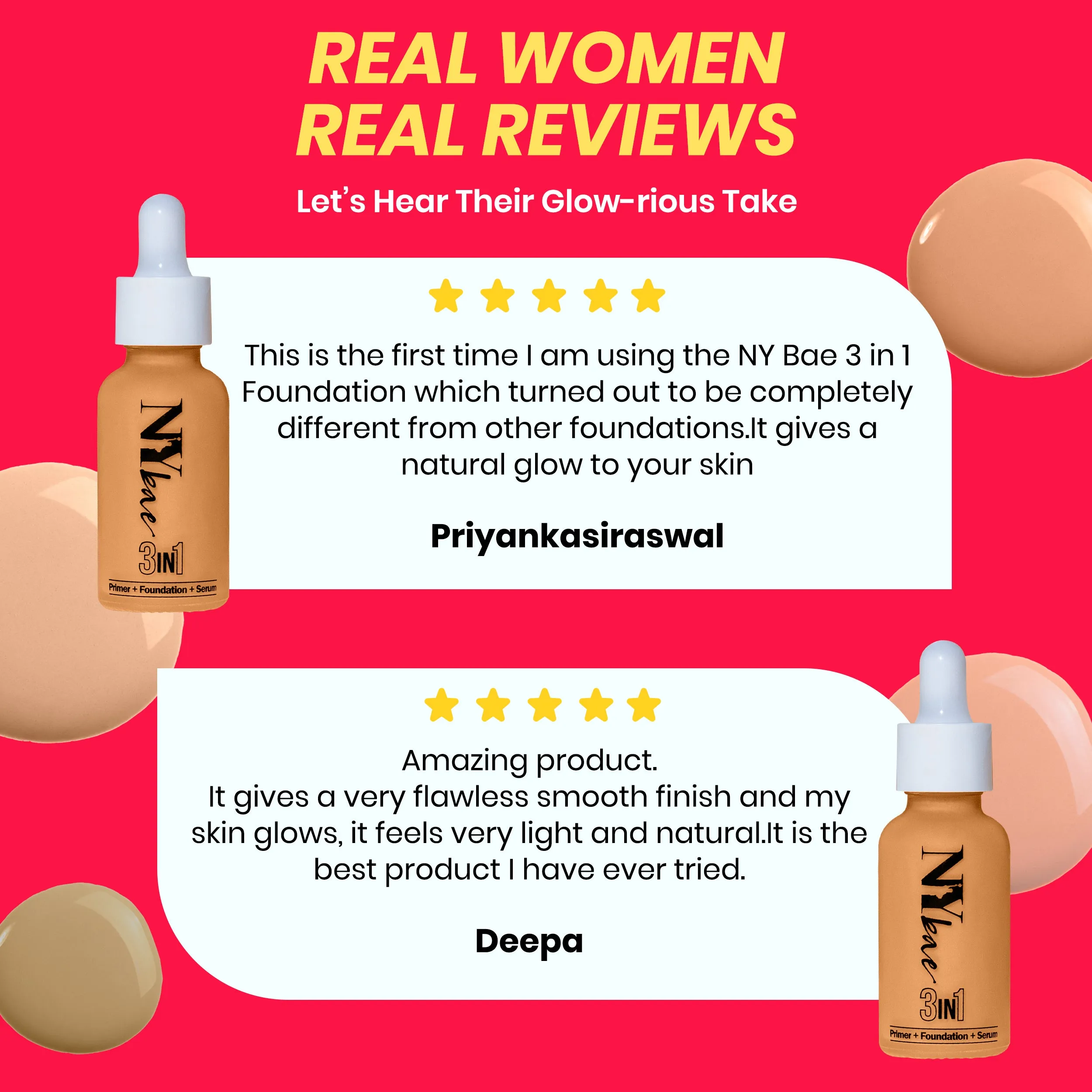 NY Bae 3IN1 Serum Foundation - Cool Toffee 11 (30 ml) | Infused with Primer | Moisturising I Glowing Korean Skin I Celeb Glow | Dewy Makeup | Evens Skin Tone | Ultra Glow