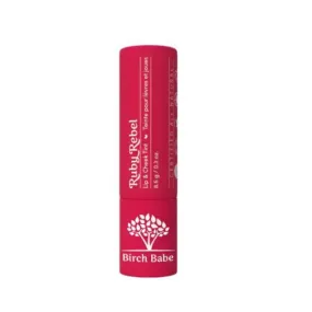 Ruby Rebel Lip and Cheek Tint by Birch Babe - Bold, Natural, and Kid-Safe Matte Tint