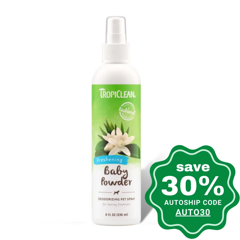 Tropiclean - Baby Powder Deodorizing Pet Spray - 236ML