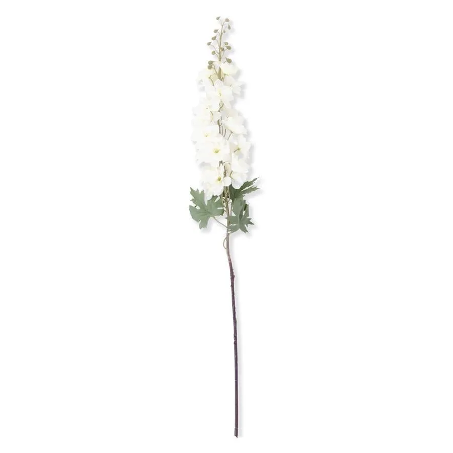 White Delphinium Stem 37"