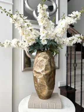 White Delphinium Stem 37"